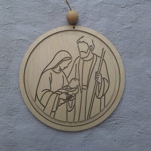 Decoratiecirkel- Jozef, Maria, Jezus