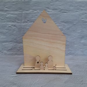 Peg doll huisje- eigen tekst