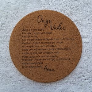 Onderzetter pan- Onze Vader