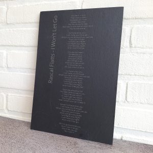Songtekst leisteen - I won't let go