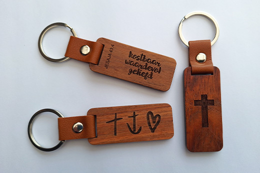 Afdeling sleutelhangers